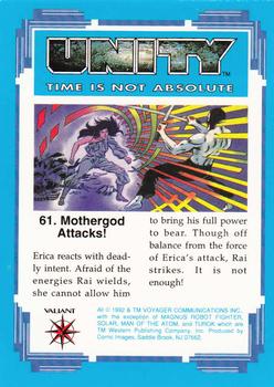 1992 Comic Images Unity: Time Is Not Absolute #61 Mothergod Attacks! Back