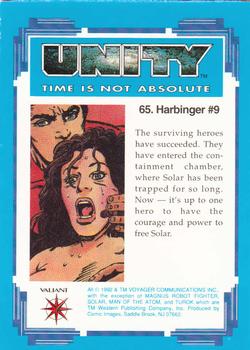 1992 Comic Images Unity: Time Is Not Absolute #65 Harbinger #9 Back