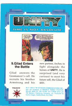 1992 Comic Images Unity: Time Is Not Absolute #9 Gilad Enters the Battle Back
