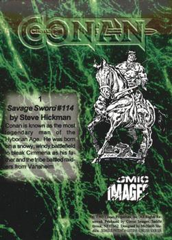 1993 Comic Images Conan Series 1 #1 Savage Sword #114 Back