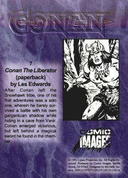 1993 Comic Images Conan Series 1 #7 Conan The Liberator (paperback) Back