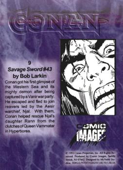 1993 Comic Images Conan Series 1 #9 Savage Sword #43 Back