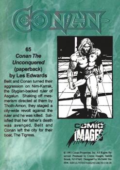 1993 Comic Images Conan Series 1 #65A Conan The Unconquered Back