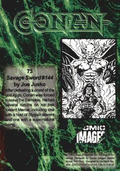 1993 Comic Images Conan Series 1 #73 Savage Sword #144 Back
