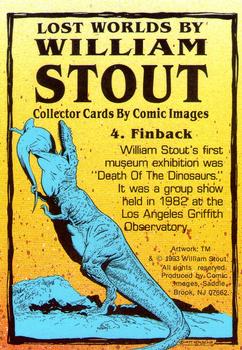 1993 Comic Images William Stout Series 1 #4 Finback Back