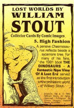 1993 Comic Images William Stout Series 1 #5 High Fashion Back