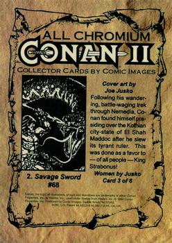 1994 Comic Images Conan Series 2 #2 Savage Sword #68 Back