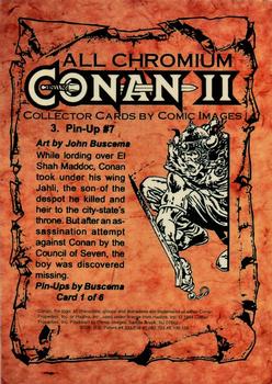 1994 Comic Images Conan Series 2 #3 Pin-Up #7 Back