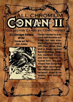1994 Comic Images Conan Series 2 #23 Savage Sword #142 Back
