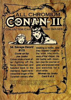 1994 Comic Images Conan Series 2 #34 Savage Sword #170 Back