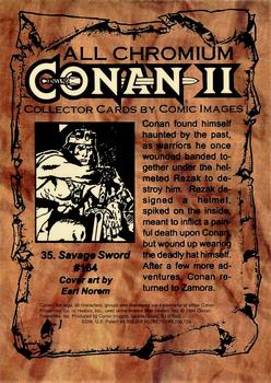 1994 Comic Images Conan Series 2 #35 Savage Sword #164 Back