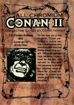 1994 Comic Images Conan Series 2 #72 Conan Annual #11 Back
