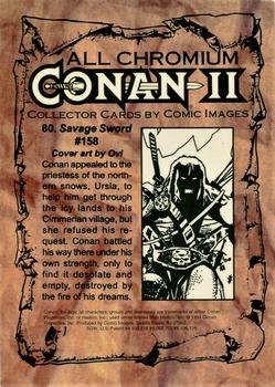 1994 Comic Images Conan Series 2 #80 Savage Sword #158 Back
