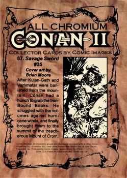1994 Comic Images Conan Series 2 #87 Savage Sword #25 Back