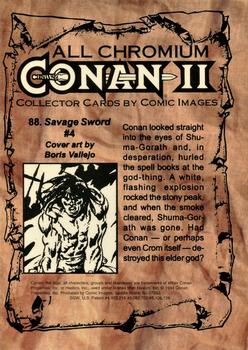 1994 Comic Images Conan Series 2 #88 Savage Sword #4 Back