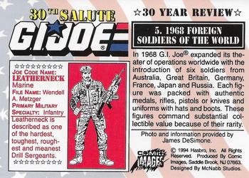1994 Comic Images G.I. Joe 30 Year Salute #5 1968 Foreign Soldiers of the World Back