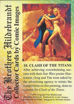 1994 Comic Images Hildebrandt Brothers III #10 Clash of the Titans Back