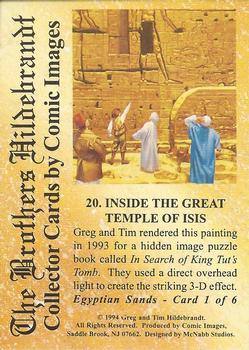 1994 Comic Images Hildebrandt Brothers III #20 Inside the Great Temple of Isis Back