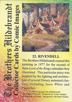 1994 Comic Images Hildebrandt Brothers III #22 Rivendell Back