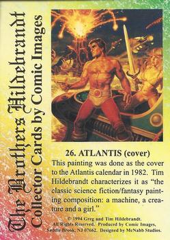 1994 Comic Images Hildebrandt Brothers III #26 Atlantis (Cover) Back