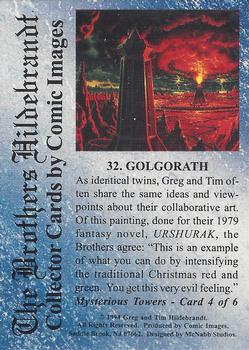 1994 Comic Images Hildebrandt Brothers III #32 Golgorath Back