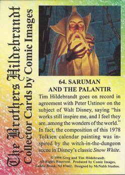 1994 Comic Images Hildebrandt Brothers III #64 Saruman and the Palantir Back