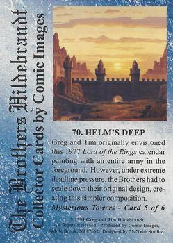 1994 Comic Images Hildebrandt Brothers III #70 Helm's Deep Back