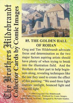 1994 Comic Images Hildebrandt Brothers III #85 The Golden Hall of Rohan Back