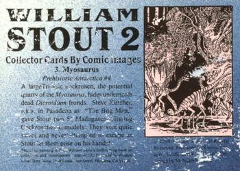 1994 Comic Images William Stout 2 #3 Myosaurus Back