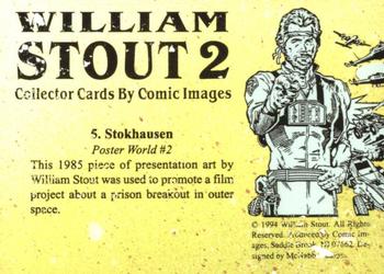 1994 Comic Images William Stout 2 #5 Stokhausen Back