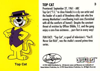 1994 Cardz Hanna-Barbera Classics #3 Top Cat Back