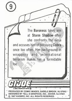 1987 Comic Images G.I. Joe #9 Baroness Back