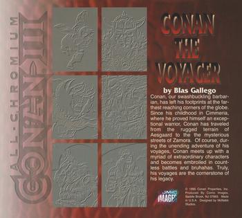 1995 Comic Images Conan Chromium III #NNO Oversize Back