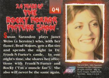 1995 Comic Images 20 Years of the Rocky Horror Picture Show #4 Susan Sarandon plays Janet Weiss (a heroine) w Back