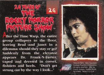 1995 Comic Images 20 Years of the Rocky Horror Picture Show #26 After the Time Warp, the entire group collapse Back