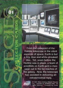 1995 Comic Images Species #1 From the viewpoint of the Hubble telescope in the... Back