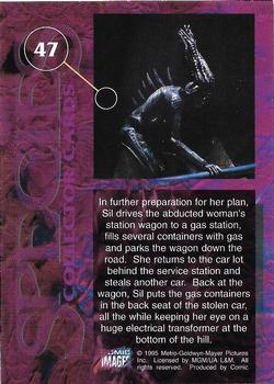 1995 Comic Images Species #47 In further preparation for her plan, Sil drives the... Back