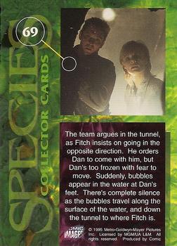 1995 Comic Images Species #69 The team argues in the tunnel, as Fitch insists on going... Back