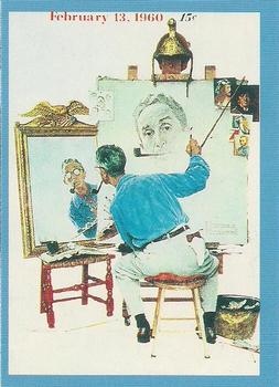 1993 Comic Images Norman Rockwell Saturday Evening Post #39 Triple Self Portrait Front