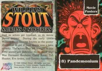 1996 Comic Images William Stout 3: Saurians and Sorcerers #8 Paandemonium Back
