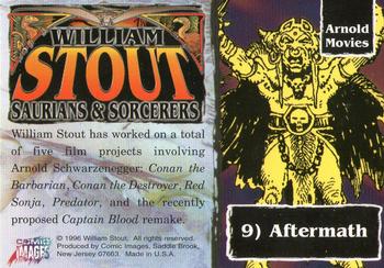 1996 Comic Images William Stout 3: Saurians and Sorcerers #9 Aftermath Back