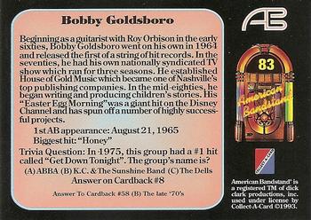 1993 Collect-A-Card American Bandstand #83 Bobby Goldsboro Back