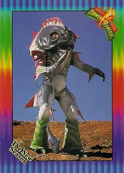 1995 Collect-A-Card Power Rangers The New Season Wal-Mart #8 Piranhatishead Front