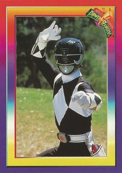 1995 Collect-A-Card Power Rangers Kmart #2 The Black Ranger Front
