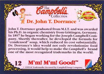 1995 Collect-A-Card Campbell’s Soup Collection #12 Dr. John T. Dorrance Back