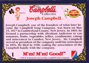1995 Collect-A-Card Campbell’s Soup Collection #1 Joseph Campbell Back