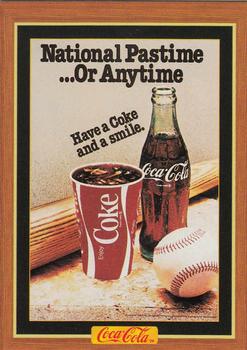 1995 Collect-A-Card Coca-Cola Collection Series 4 #307 National Pastime ... Or Anytime Front