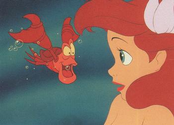 1991 Pro Set The Little Mermaid #15 Sebastian is too shocked by Ariel's words to Front
