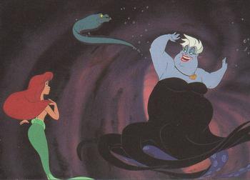 1991 Pro Set The Little Mermaid #48 Ariel hesitates before she follows Flotsam a Front