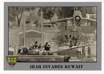 1991 Dart Gulf War Facts #4 Iraq Invades Kuwait Front
